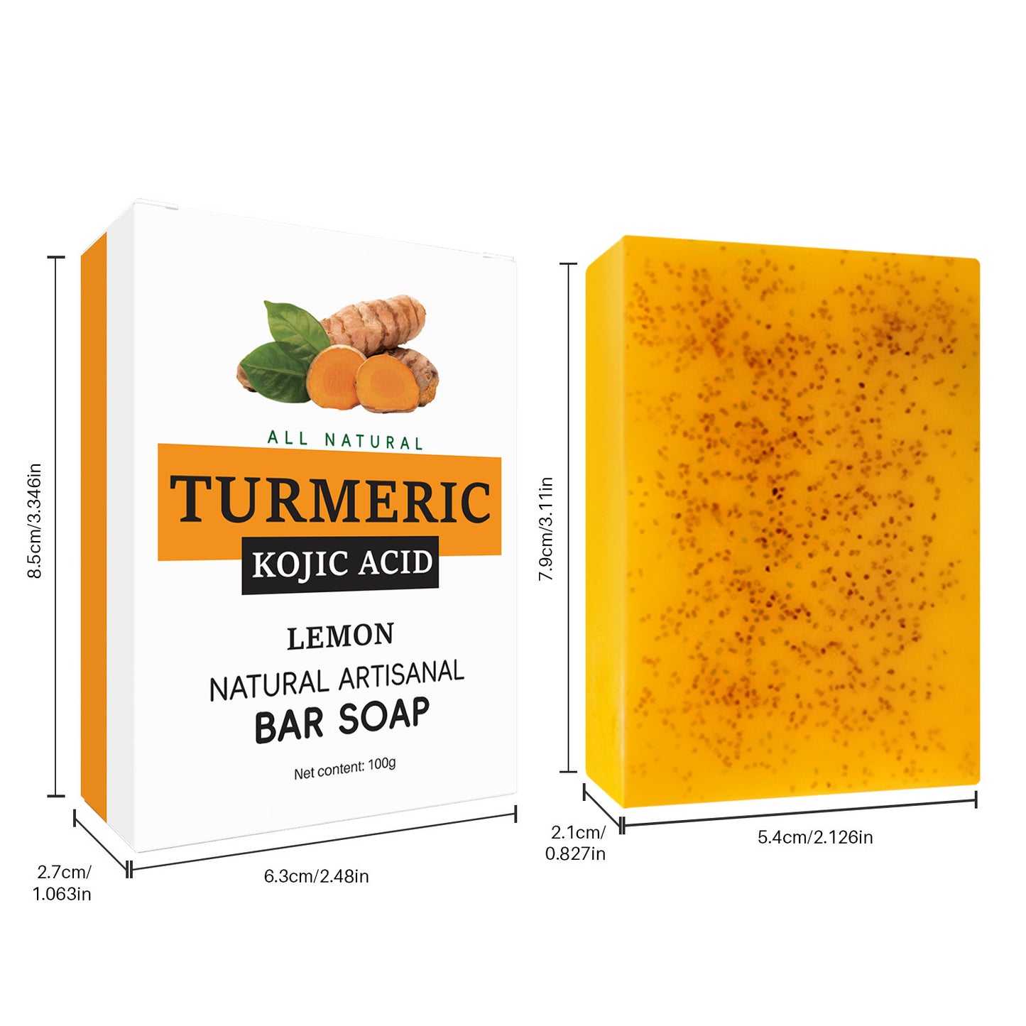 Kojic Acid & Turmeric Brightening Bar Soap