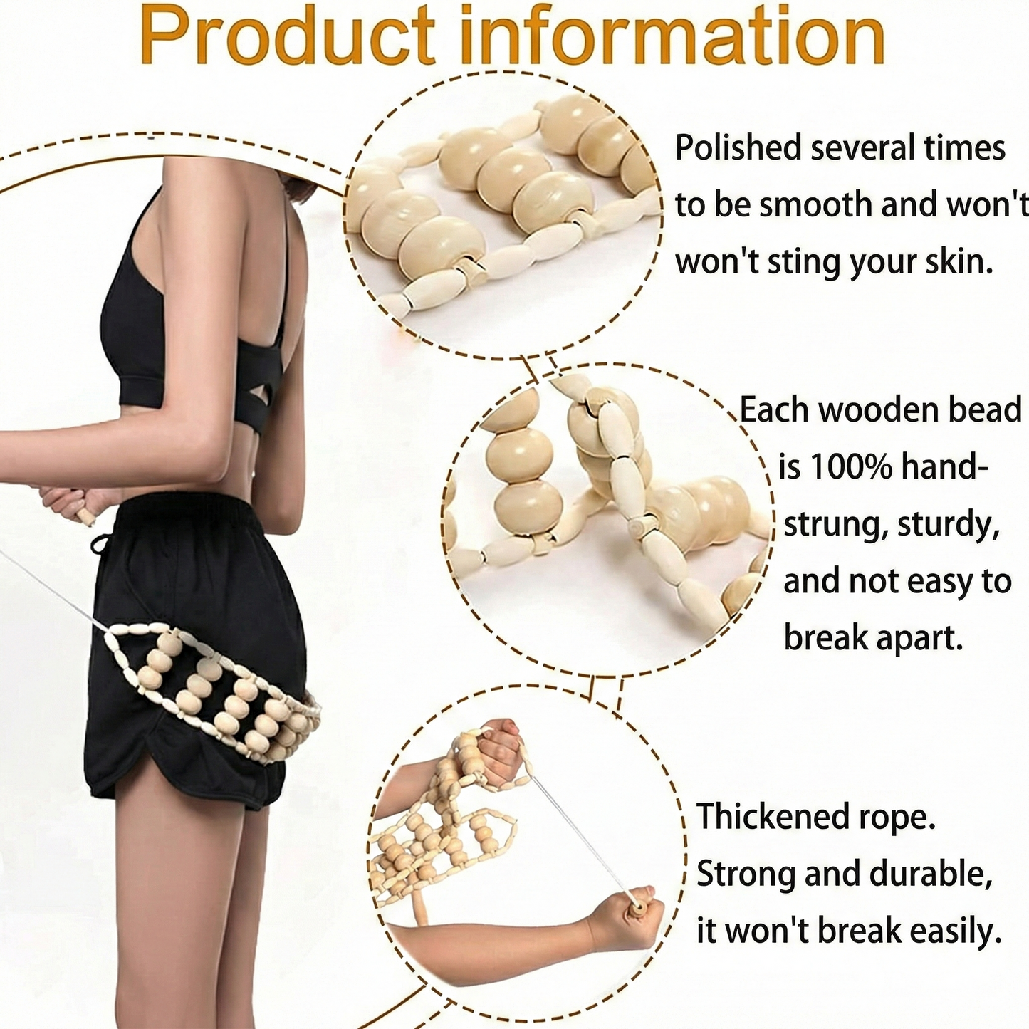 Natural Wooden Body Massage Set