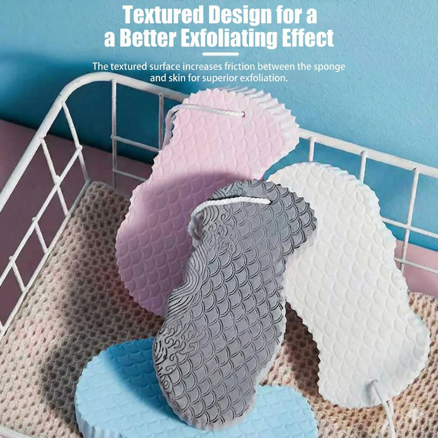 Ultra Soft 3D Exfoliating Bath Sponge