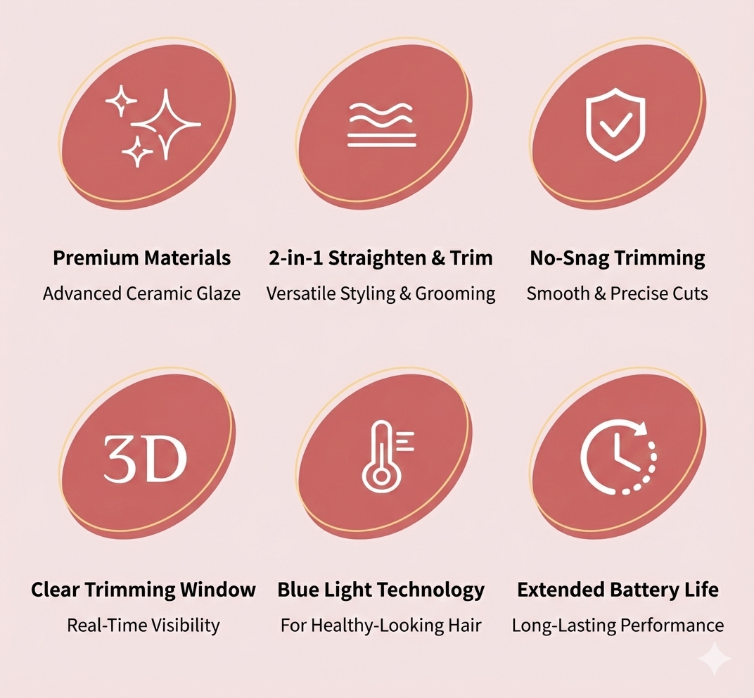 Cordless Split-End Trimmer & Hair Repair Kit