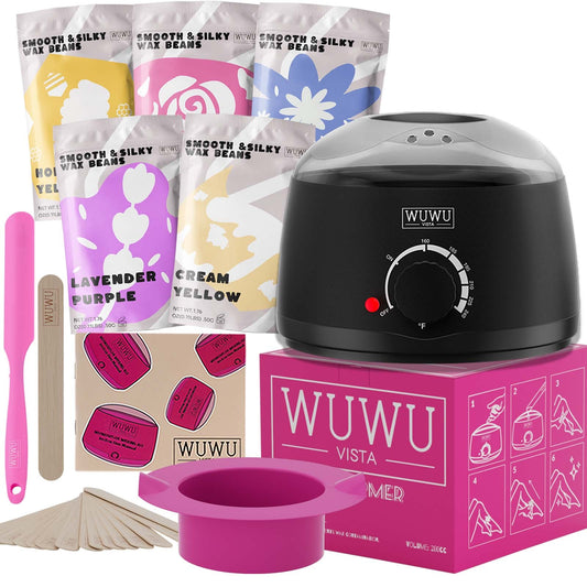 Portable Home Waxing Kit with Non-Stick Silicone Bowl