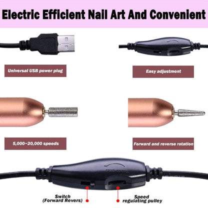 Portable Electric Nail Drill Kit