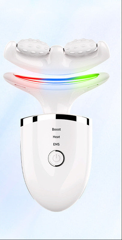 LED Neck & Face Lifting Massager with Heat and EMS