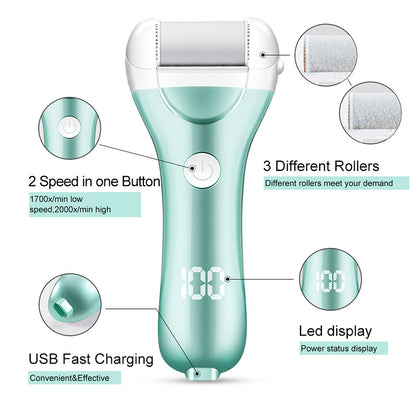Rechargeable Electric Foot Callus Remover with Smart LED Display
