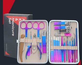 Ultimate 26-Piece Stainless Steel Manicure and Grooming Kit