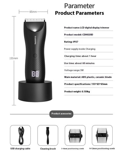 Electric Body Groomer for Groin and Body