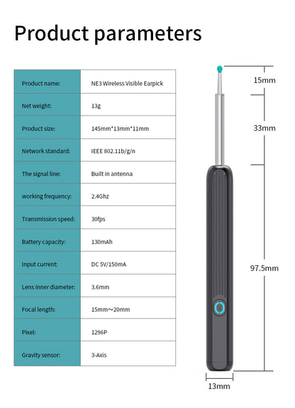 Smart Visual Ear Cleaner with HD Camera & App View