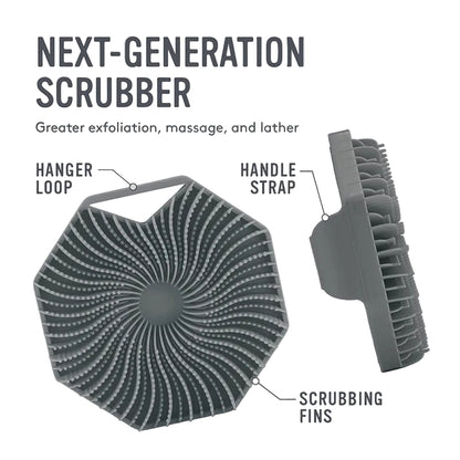 Silicone Body Scrubber & Exfoliating Massage Brush