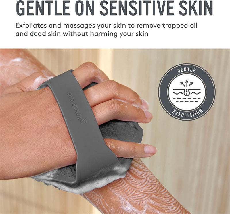 Silicone Body Scrubber & Exfoliating Massage Brush