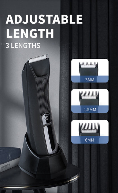 Waterproof Electric Body Groomer with LED Light