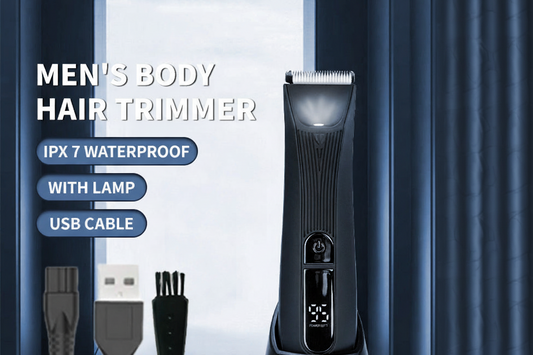 Waterproof Electric Body Groomer with LED Light