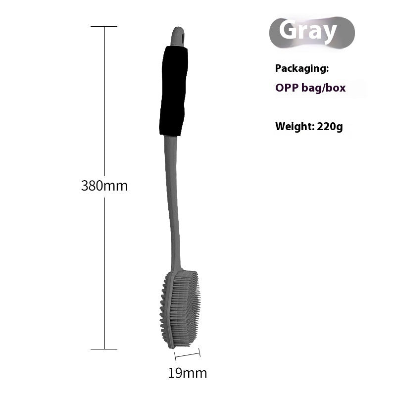 Long Handle Silicone Back Scrubber and Body Brush