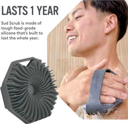 Silicone Body Scrubber & Exfoliating Massage Brush