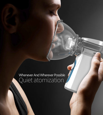 Portable Ultrasonic Mesh Nebulizer – Silent Handheld Mist Inhaler