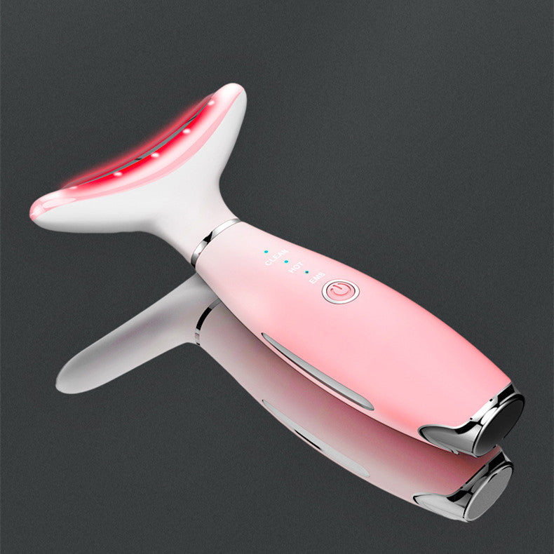 LED Neck & Face Lifting Massager with Heat and EMS
