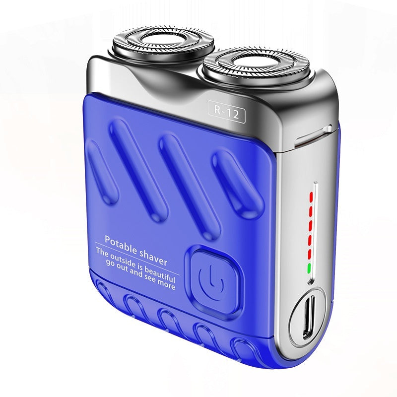 Portable Mini Electric Shaver with Magnetic Head