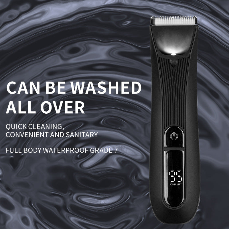 Waterproof Electric Body Groomer with LED Light