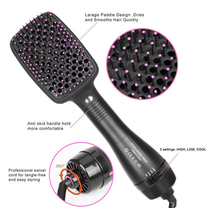 2 in 1 Hair Dryer and Styler Brush