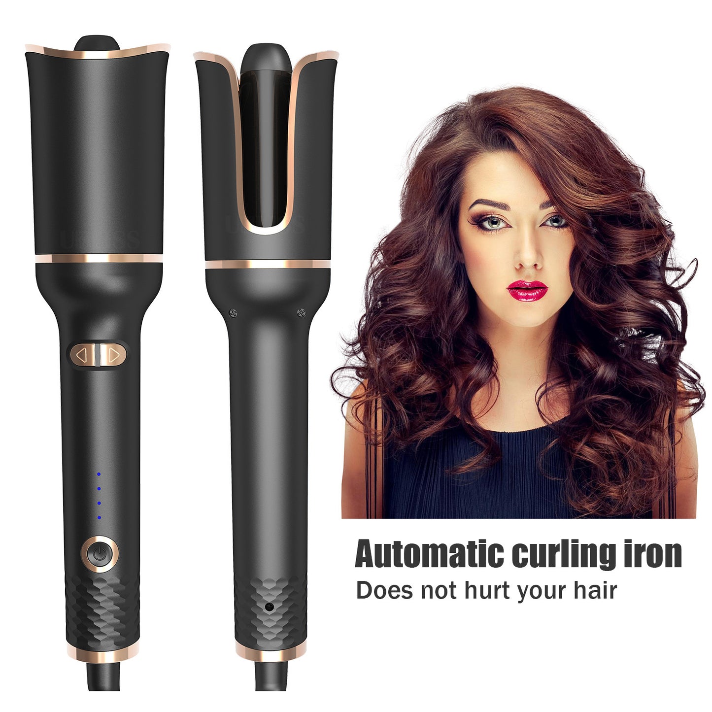 Automatic Rotating Ceramic Hair Curler with Negative Ion Technology