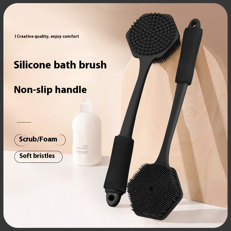 Long Handle Silicone Back Scrubber and Body Brush