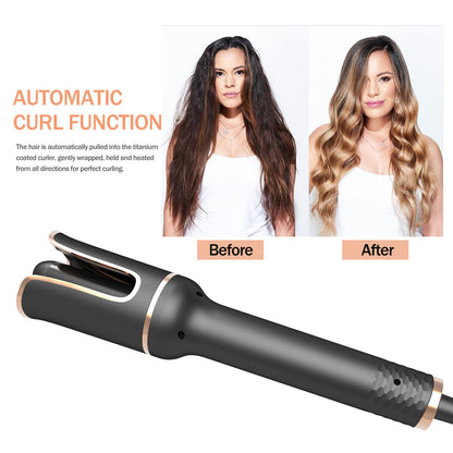 Automatic Rotating Ceramic Hair Curler with Negative Ion Technology