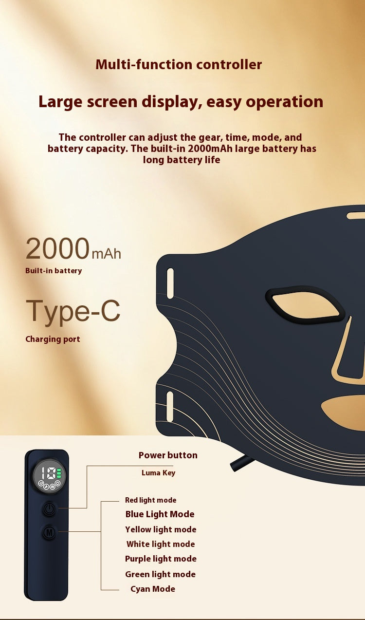 7-Color LED Light Therapy Mask