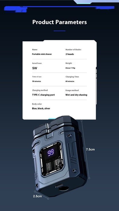 Mecha Style Portable Electric Shaver