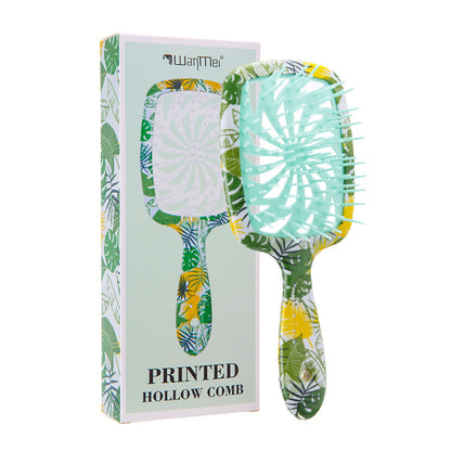 Vented Curved Detangling Brush & Scalp Massager (Wet/Dry Use)