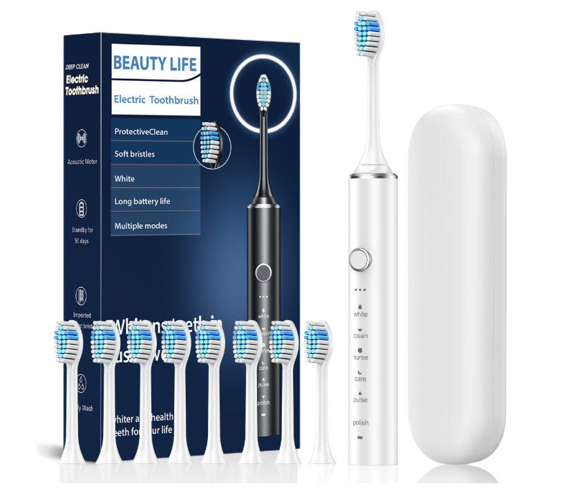 Sonic Electric Toothbrush with 180 Day Battery Life