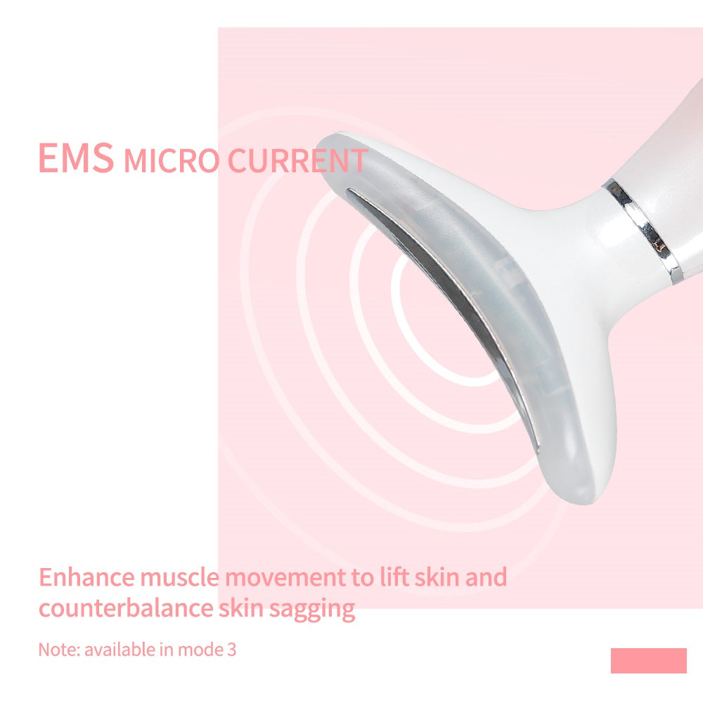 LED Neck & Face Lifting Massager with Heat and EMS