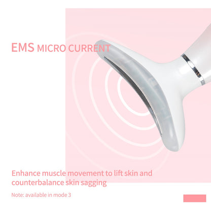 LED Neck & Face Lifting Massager with Heat and EMS