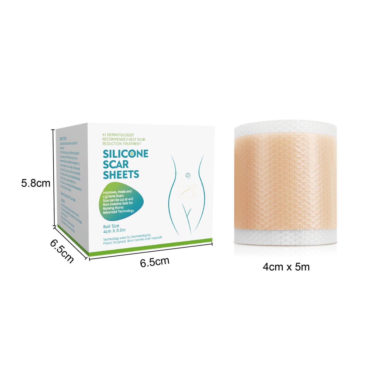 Silicone Gel Scar Tape Roll (Cut-to-Size)