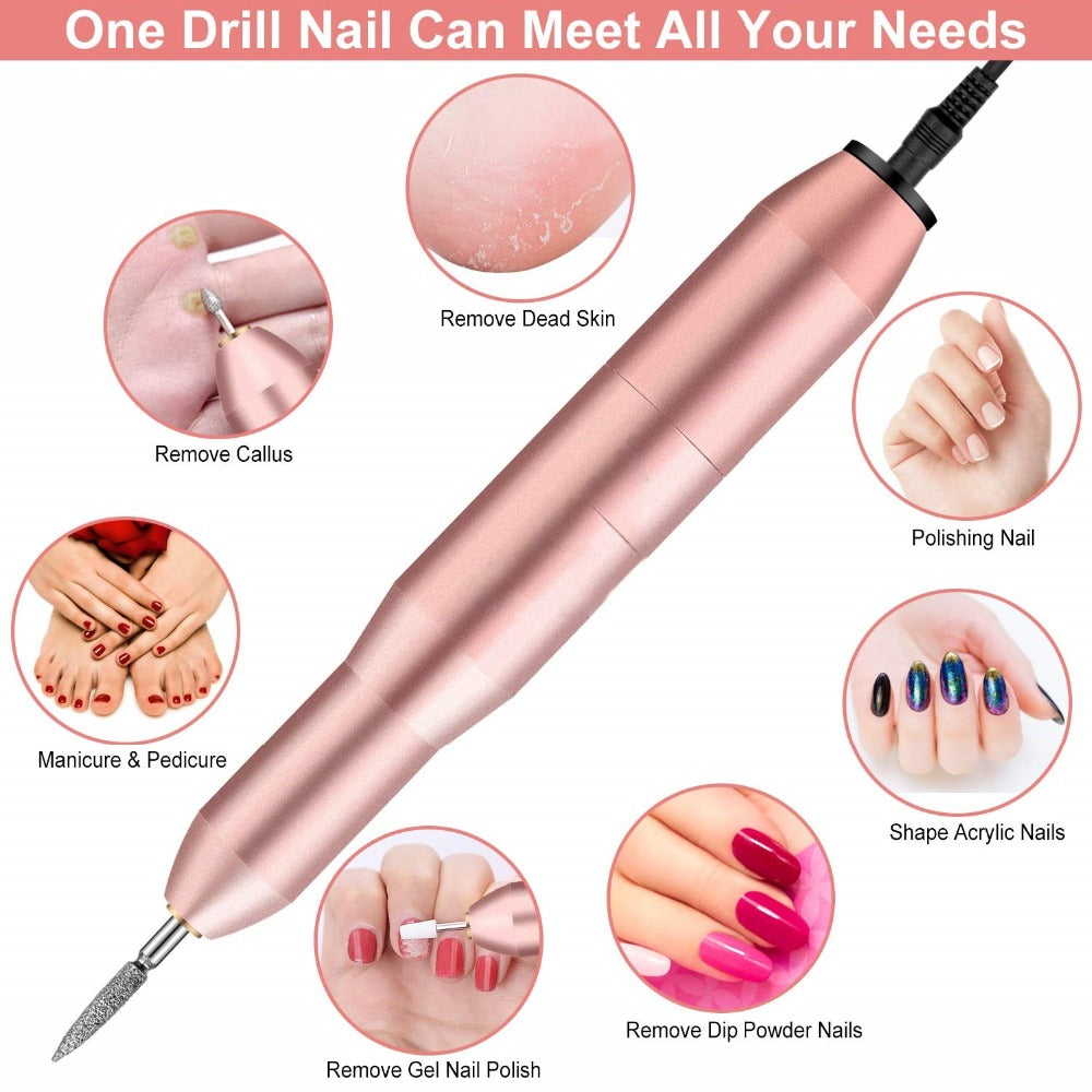 Portable Electric Nail Drill Kit