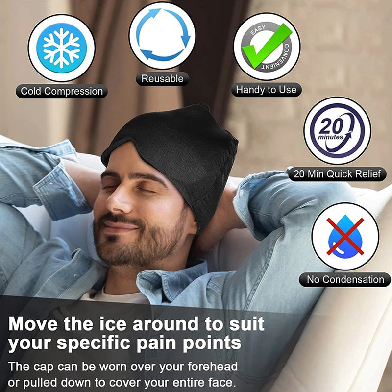 Soothing Hot and Cold Migraine Relief Cap