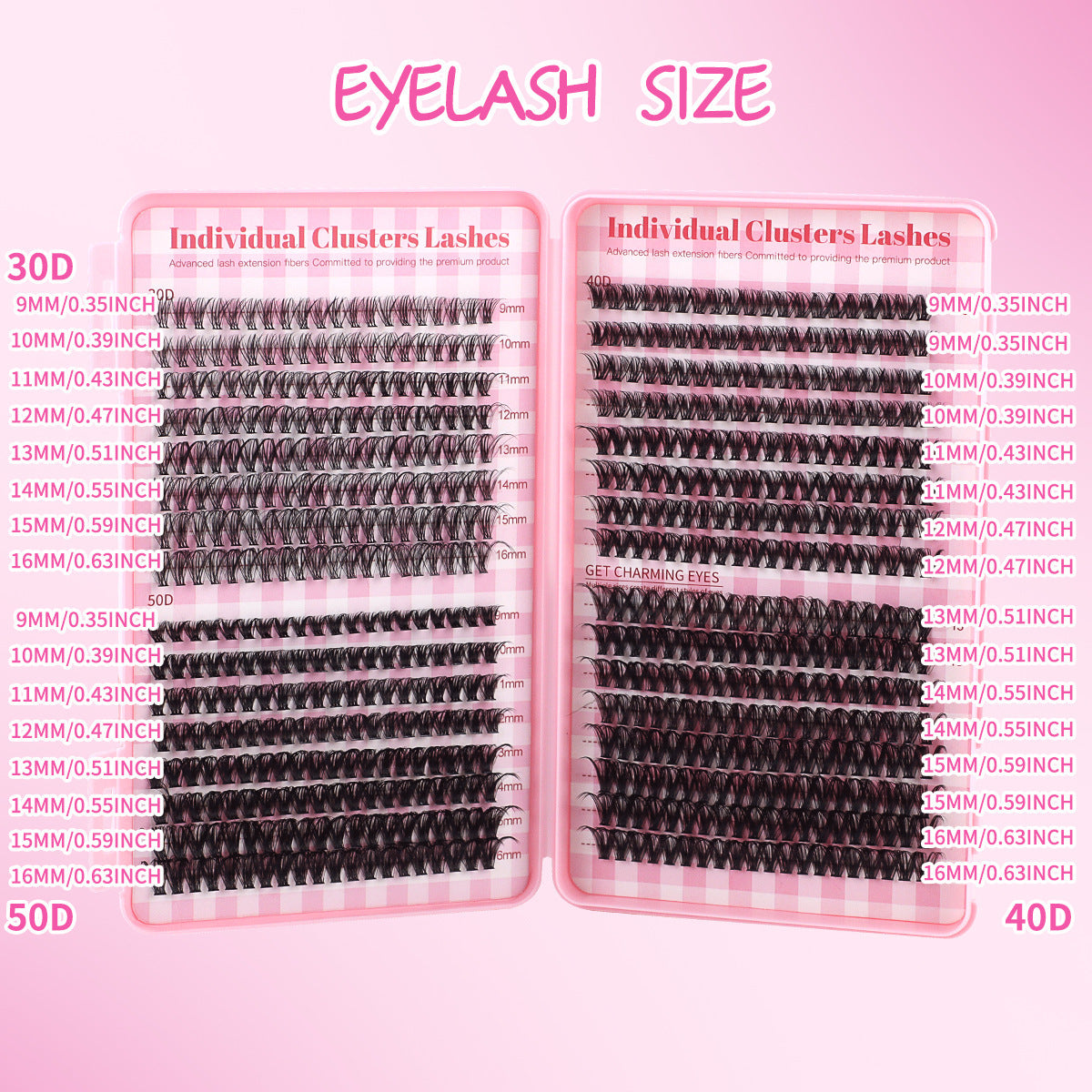 Ultimate 640-Piece DIY Lash Extension Kit (30D/40D/50D Mix)