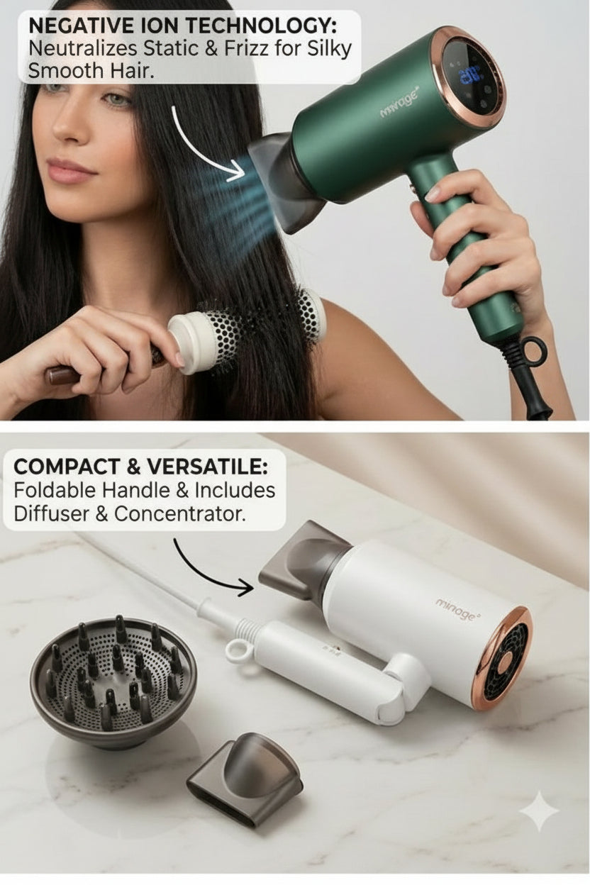 Foldable Ionic Hair Dryer