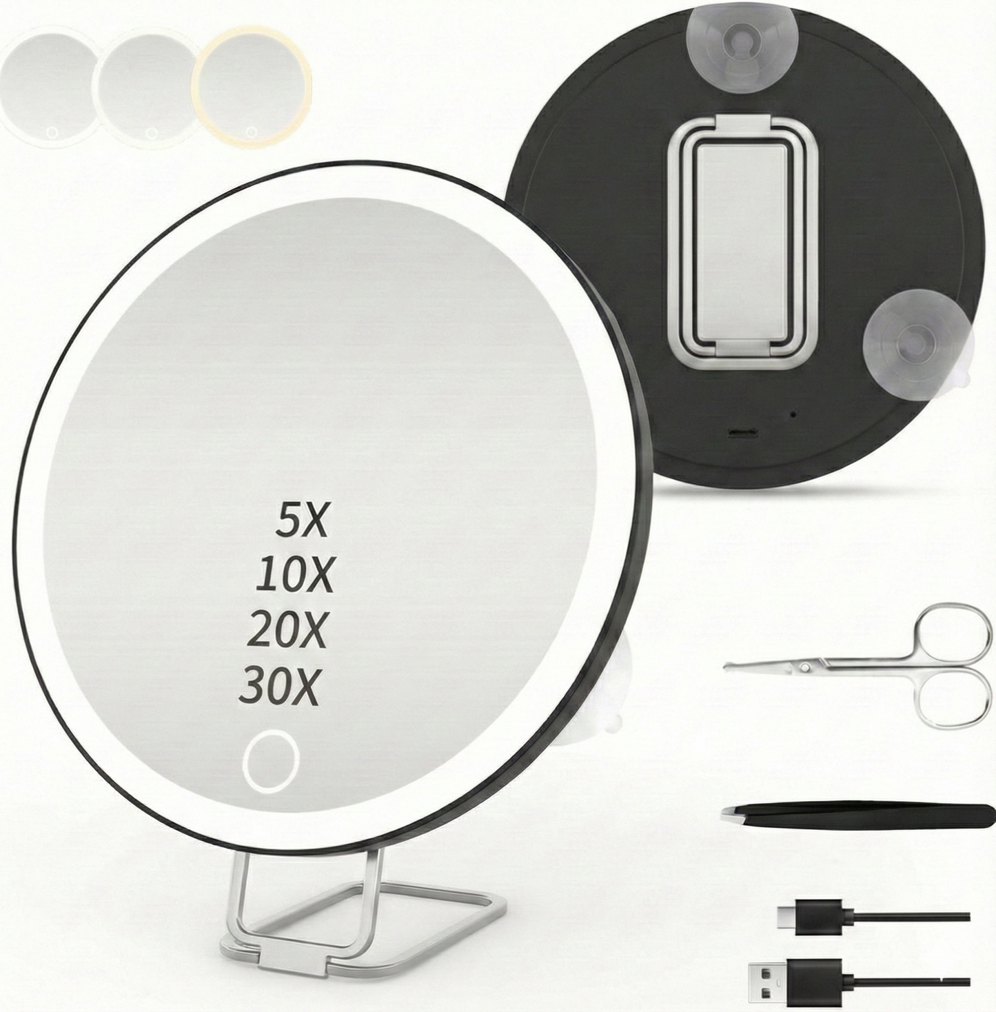 LED High Magnification Makeup Mirror