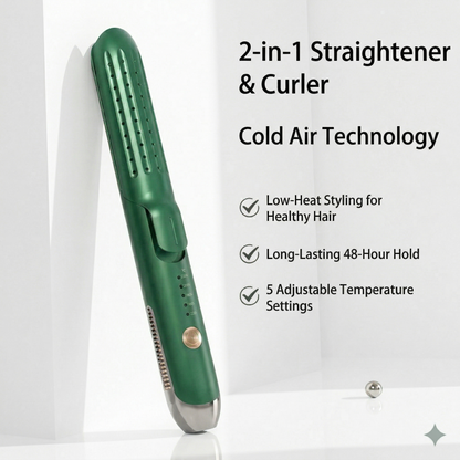 2-in-1 Airflow Styler: Straighten & Curl