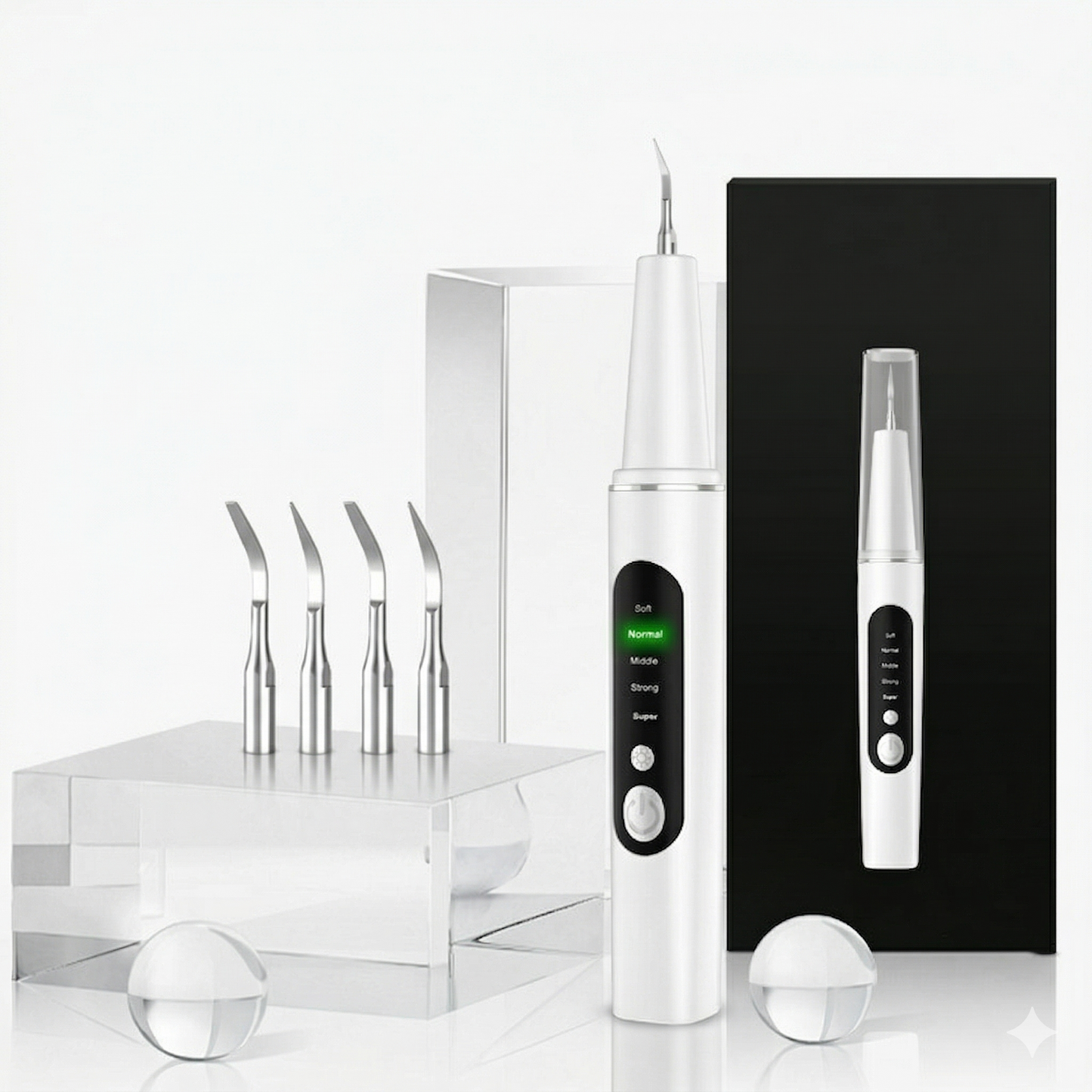 Ultrasonic Tooth Cleaner & Plaque Remover Kit