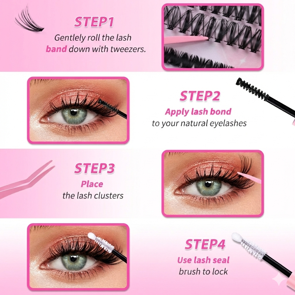 Ultimate 640-Piece DIY Lash Extension Kit (30D/40D/50D Mix)