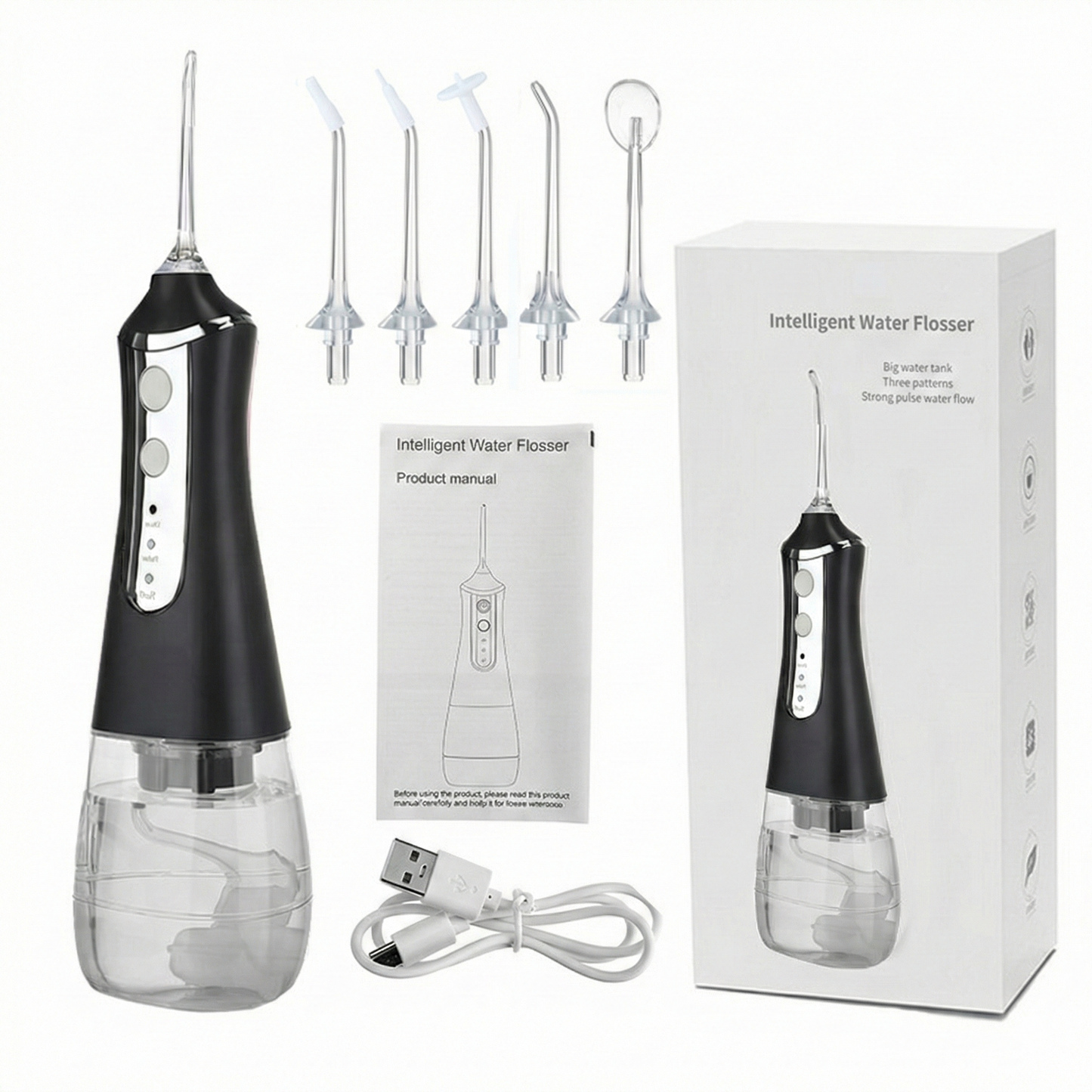 Rechargeable Water Flosser and Oral Irrigator Kit