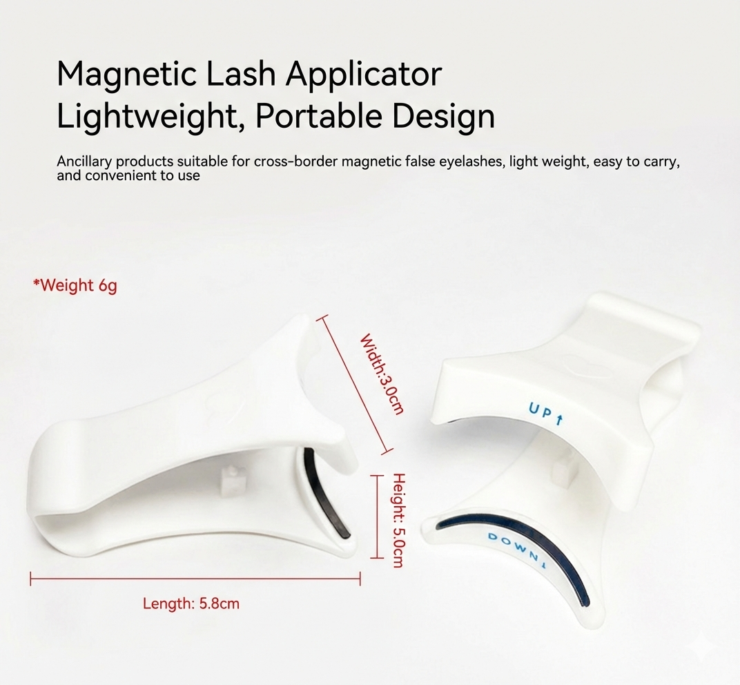 Reusable Magnetic False Eyelashes Kit with Applicator
