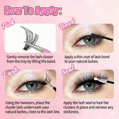 DIY Salon Lash Extension Kit with 30D/40D Mix
