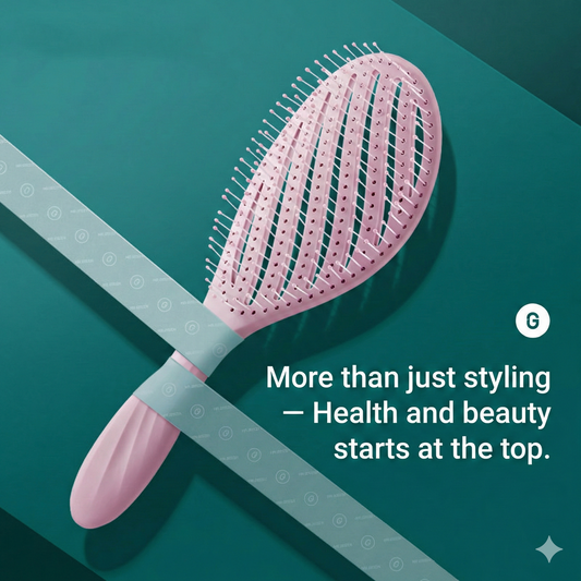 Curved Vented Detangling Hair Brush for Wet and Dry Hair