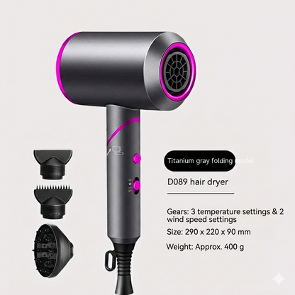 2000W Folding Ionic Hair Dryer