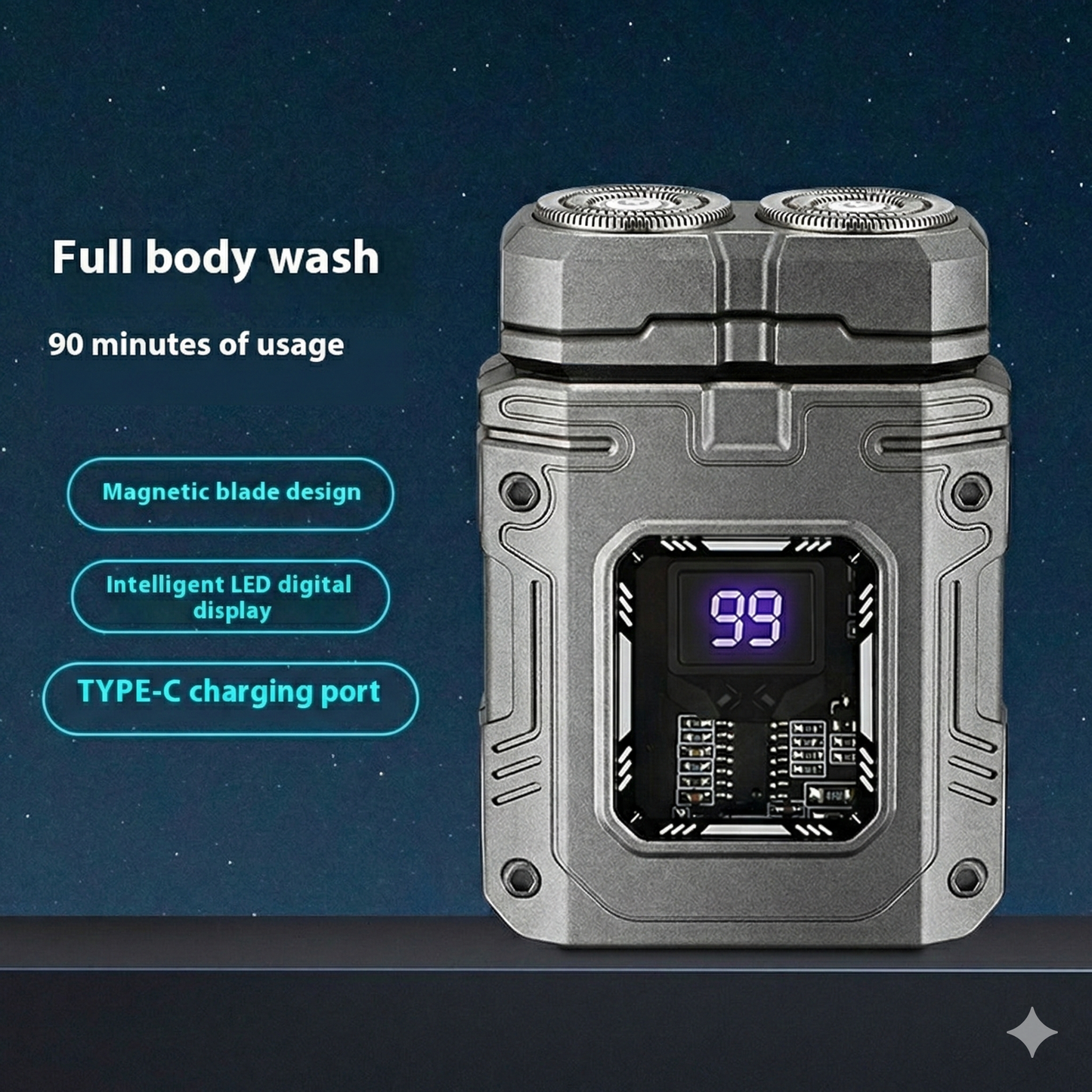 Mecha Style Portable Electric Shaver