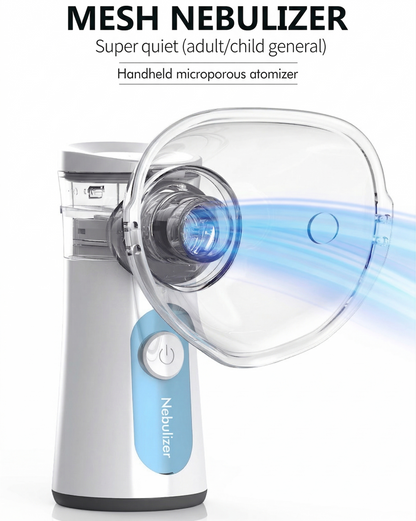 Portable Ultrasonic Mesh Nebulizer – Silent Handheld Mist Inhaler