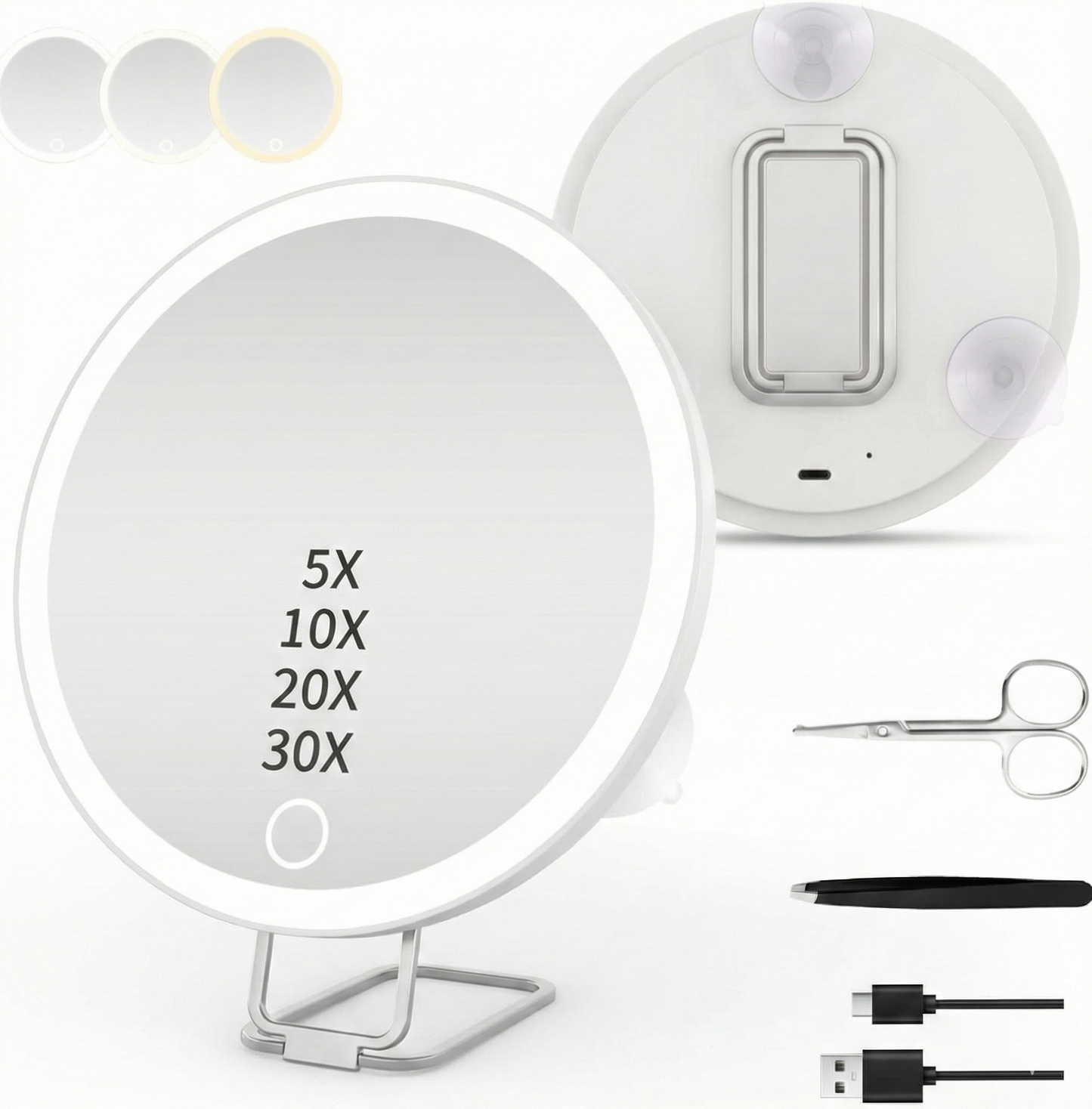 LED High Magnification Makeup Mirror