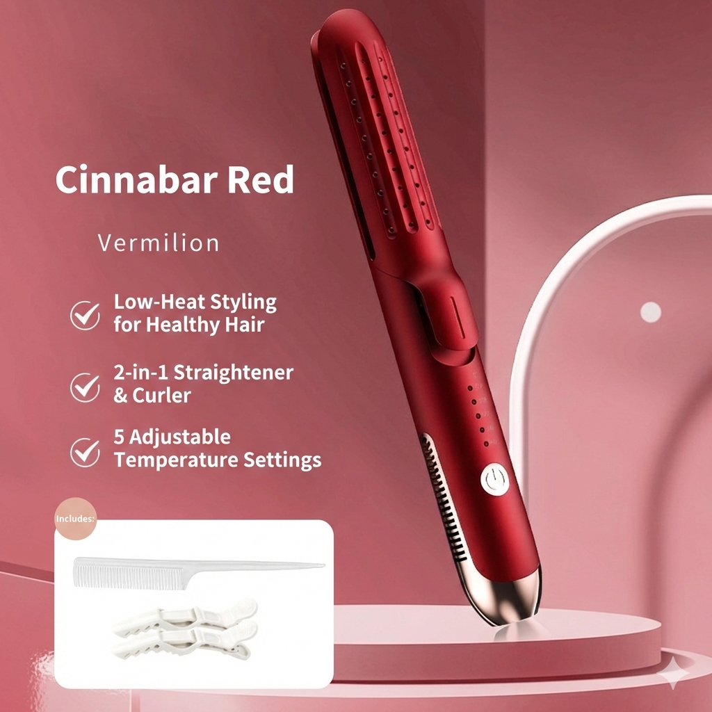 2-in-1 Airflow Styler: Straighten & Curl