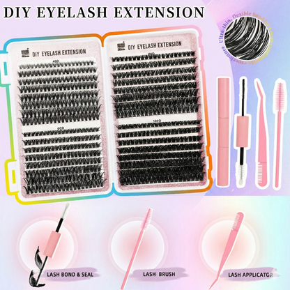640-Piece Mega Lash Book: 32-Row DIY Extension Kit